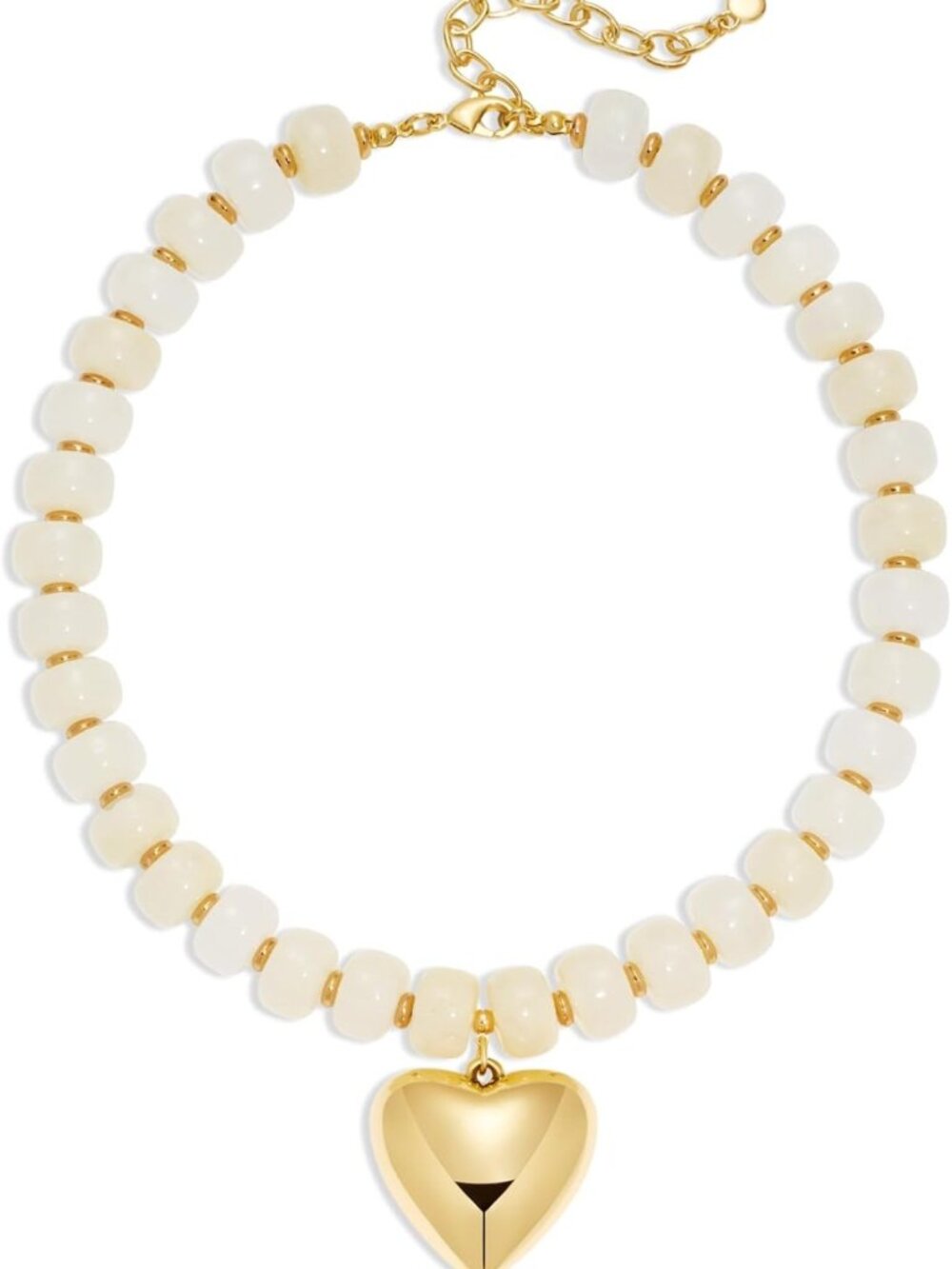 Chunky Resin Beaded Necklace for Women | Minimalist Modern Statement Jewelry